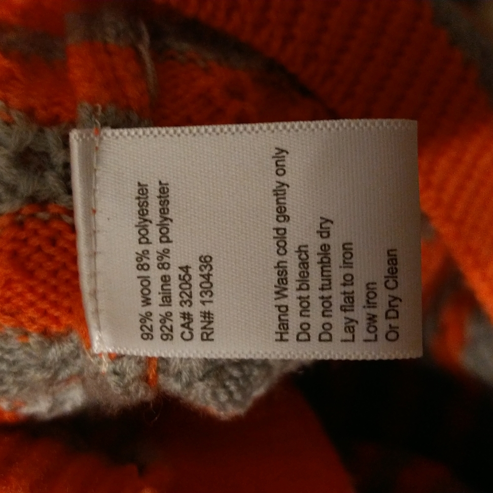 Lili's Closet cropped striped cardigan sweater wool sunset sails Anthrop… - Picture 10 of 10